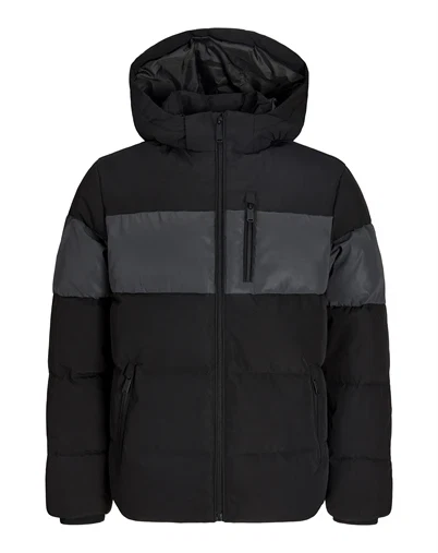 Jack & Jones Junior - JJEBecks Reflective Puffer Jakke - Black 